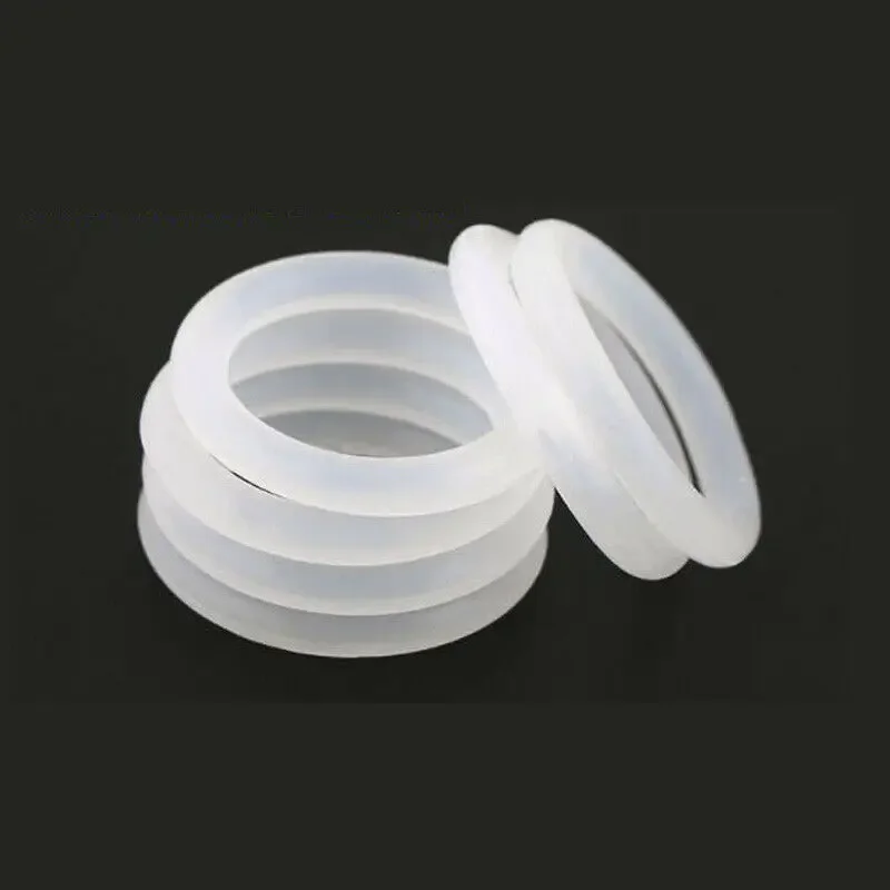 1-50 шт. CS 1,5 мм, белое пищевое силиконовое уплотнительное кольцо, наружный диаметр 5-80 мм, уплотнительное кольцо, уплотнительная прокладка, устойчивая к коррозии, износу и высоким температурам