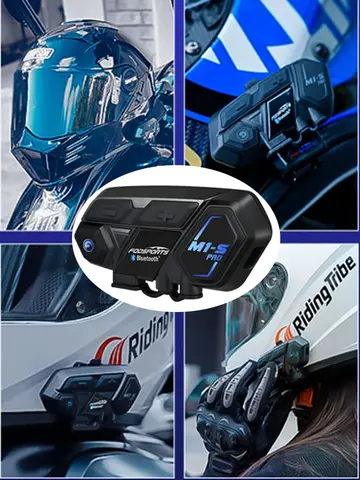 Fodsports M1-S Pro Motorcycle Helmet Intercom 2000M Wireless Bluetooth Headset Intercomunicador Moto 8 Riders Earphone
