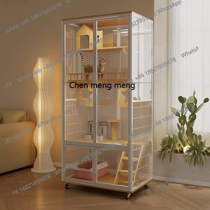 

X Large cat cage household cat nest panoramic cat villa glass large luxury space indoor