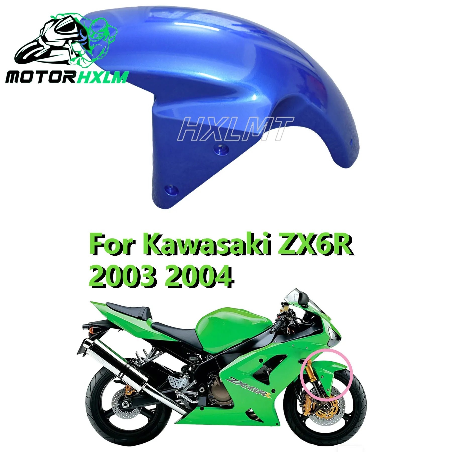 

Fairing Front Mudguard Fender Cover Cowl Panel Fit For Kawasaki ZX6R ZX-6R ZX636 2003 2004 ZX10R ZX-10R 2004 2003-2004