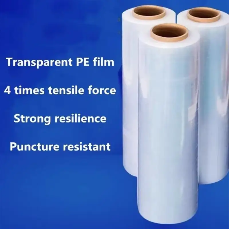 〔NN71〕1 Roll Stretch Wrap Film With 4X Stretch Capacity Tear Resistant For Warehouse Packaging Moving Shipping Use