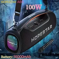 HOPESTAR A60 Bluetooth Speaker IPX6 Waterproof Portable Wireless TWS Stereo Bass Speaker Outdoor 100W Bass Karaoke Audio Player