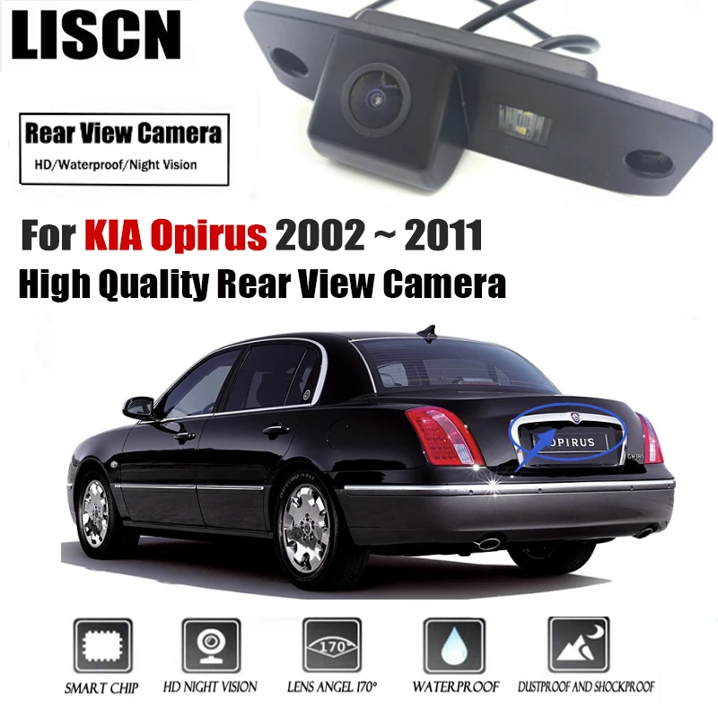 HD Rear Camera For KIA Opirus 2002 2003 2004 2005 2006 2007 2008 2009 2010 2011 Night Vision Backup Parking Reversing Camera