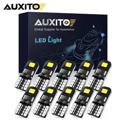 AUXITO 10/2Pcs T10 W5W LED Canbus Car Interior Light Super Bright 2400LM 12V SMD Car Dome Trunk Reading Lamp 194 168 2825 Bulb