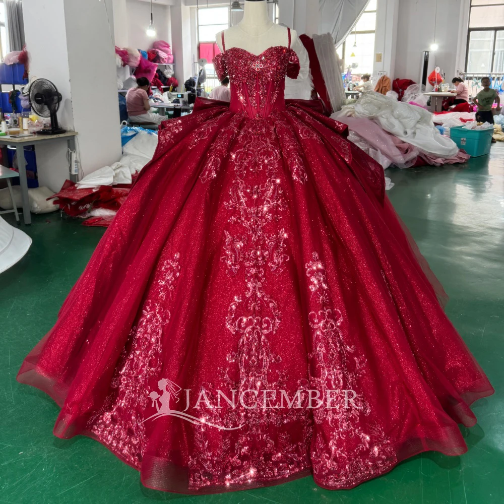 Luxurious Ball Gown Customized Wedding Dresses Sweetheart Corset Off Shoulder Floor-Length Lace Up Back vestidos de novia boda