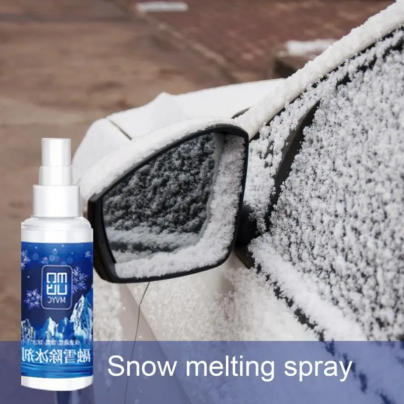 

100ml Car Deicer Spray Antifreeze For Car Window Effective Fast Acting Windshield Deicing Spray Frost Melt Pro Car Frost Removal