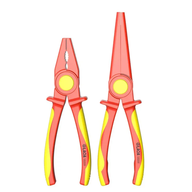 All Plastic Pliers Professional Electrician Pliers Withstand high voltage 1000V Needle nose pliers