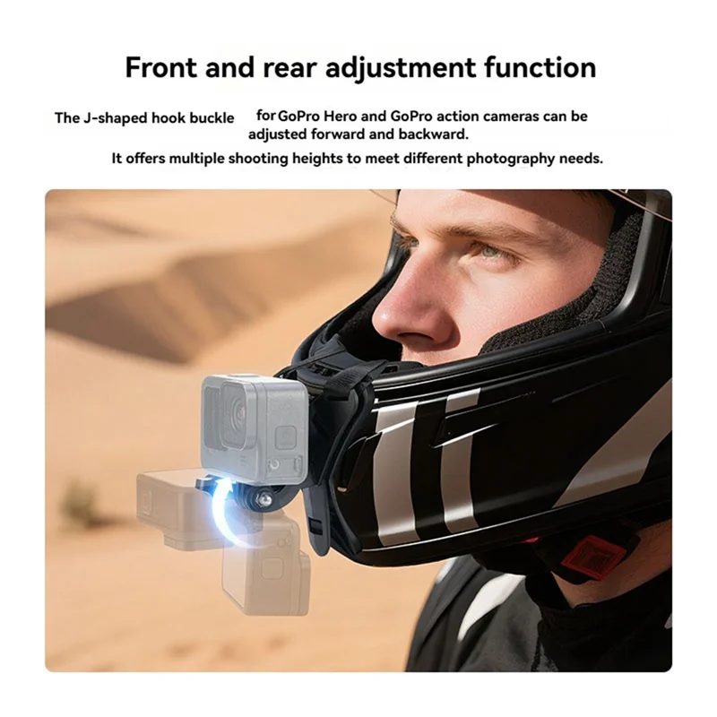 SR-حامل حامل للدراجات النارية خوذات الكاميرا الرياضية ل Gopro ل DJI Action 4/5/3 عمل كاميرا الذقن قوس