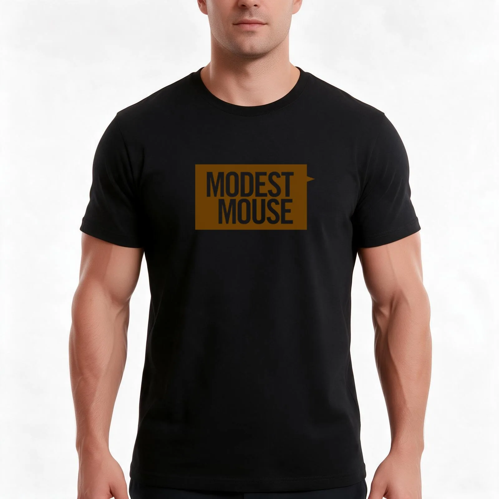 Modest Mouse logo T-Shirt Summer Casual Cotton Tee Oversized Streetwear Tops Vintage Graphic Print Loose Fit Short Sleeve