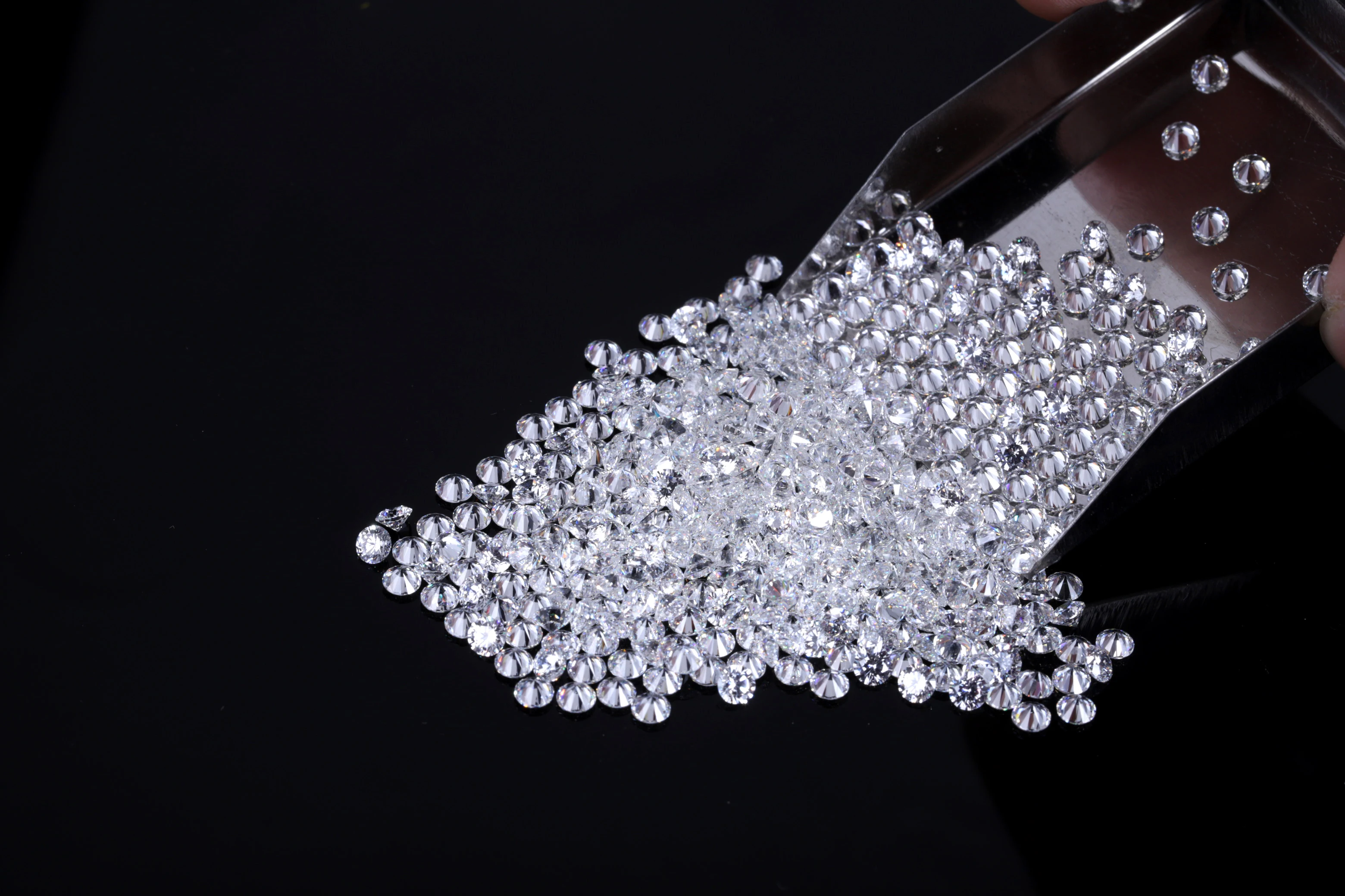 Moissanite Beads Melee Loose Gemstones DEF VVS Moissanite Round Brilliant Cut Diamond Price per Carat Hot Sale 2023 5