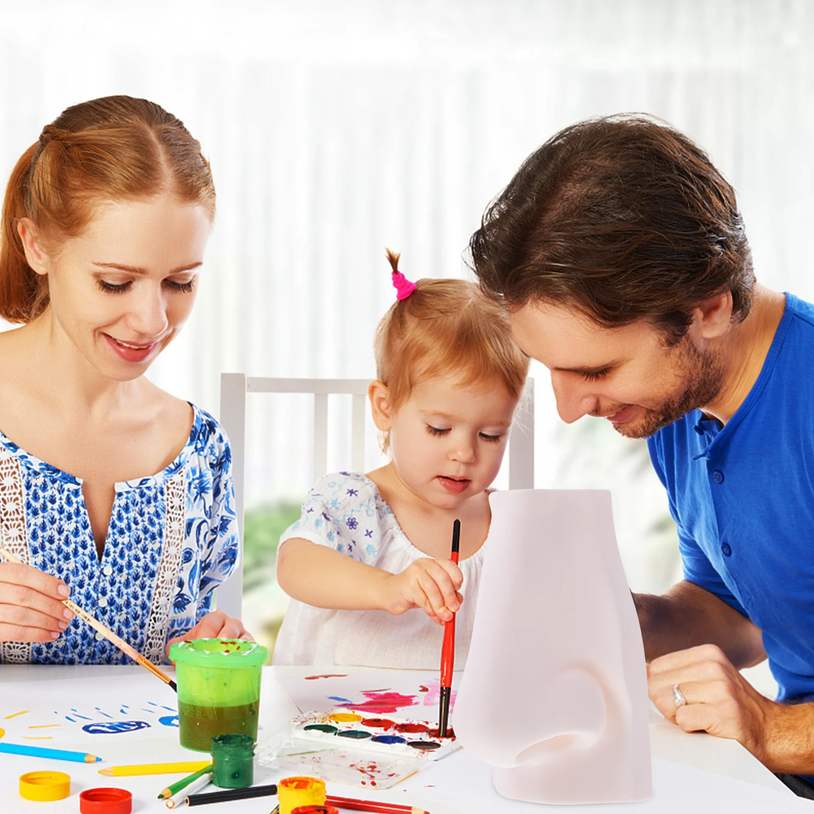 

1Pcs Sense Organ Sketch Sculpture Creative Design Desktop Ornament for Students Practice Decoration