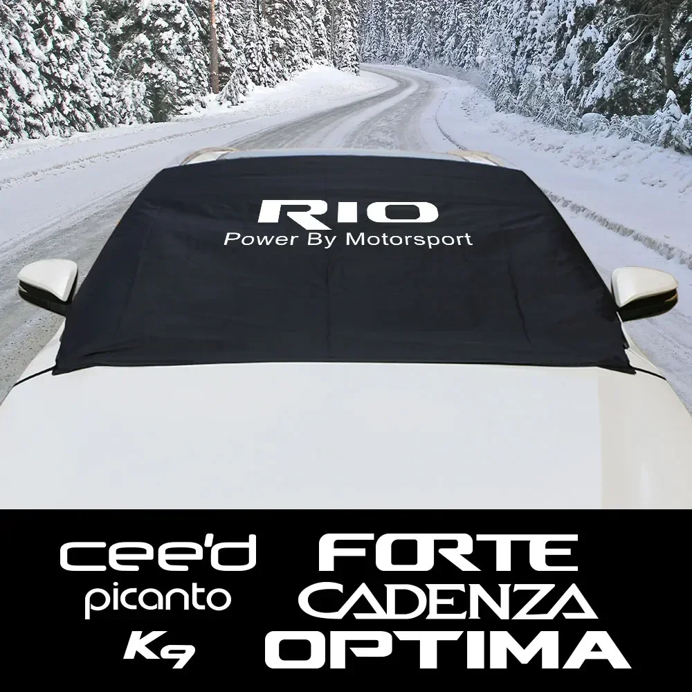 Car Windshield Snow Block Sunshade Cover For Kia CADENZA Ceed FORTE K9 OPTIMA PICANTO RIO Auto Accessories Windscreen Parasol