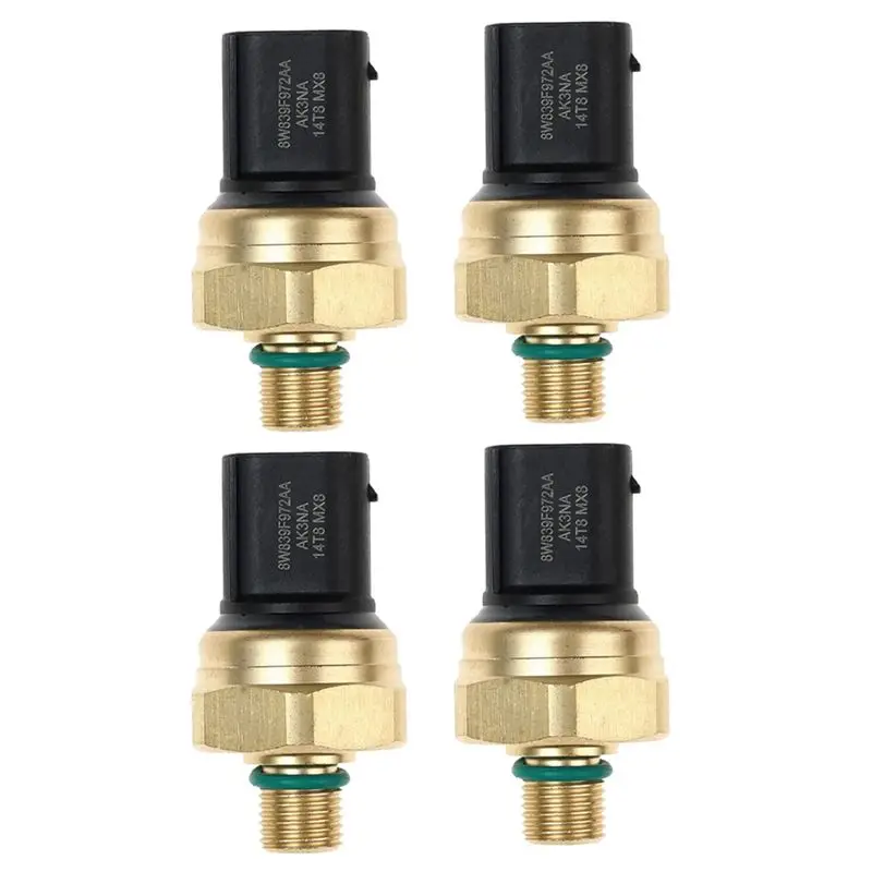 4X 8W839F972AA Öldrucksensor Kraftstoffdrucksensor Kraftstoffverteilerdrucksensor für Ford 8W83-9F972-AA-A08Q