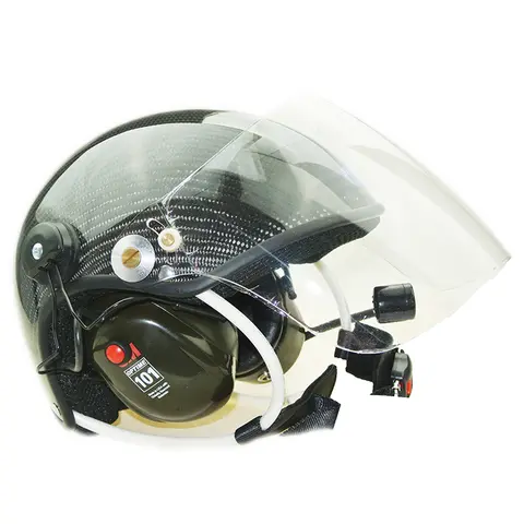 Paramotorhjälm i äkta kolfiber, headset med hög brusreducering, nära örat, PPG 8 best sales paramotorisk paragliding - №8