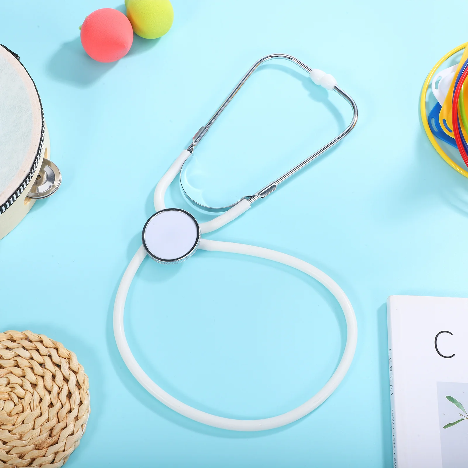 Simulation Stethoscope Children Nurse Role Play Medical Prop for Kids Doctor Stethoscope Toy Cosplay Toys