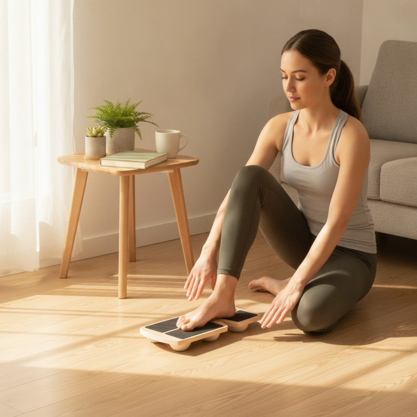 لوح توازن بقاعدة منحنية منخفضة - مراجعة Balance Board Fitness وسعره
