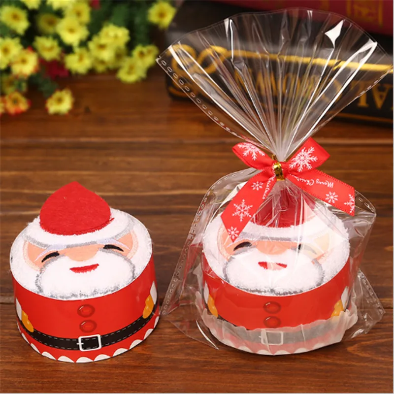 Toalla con forma de pastel de Navidad, decoración navideña para cena, Año Nuevo 2022, adornos navideños para el hogar, adornos navideños