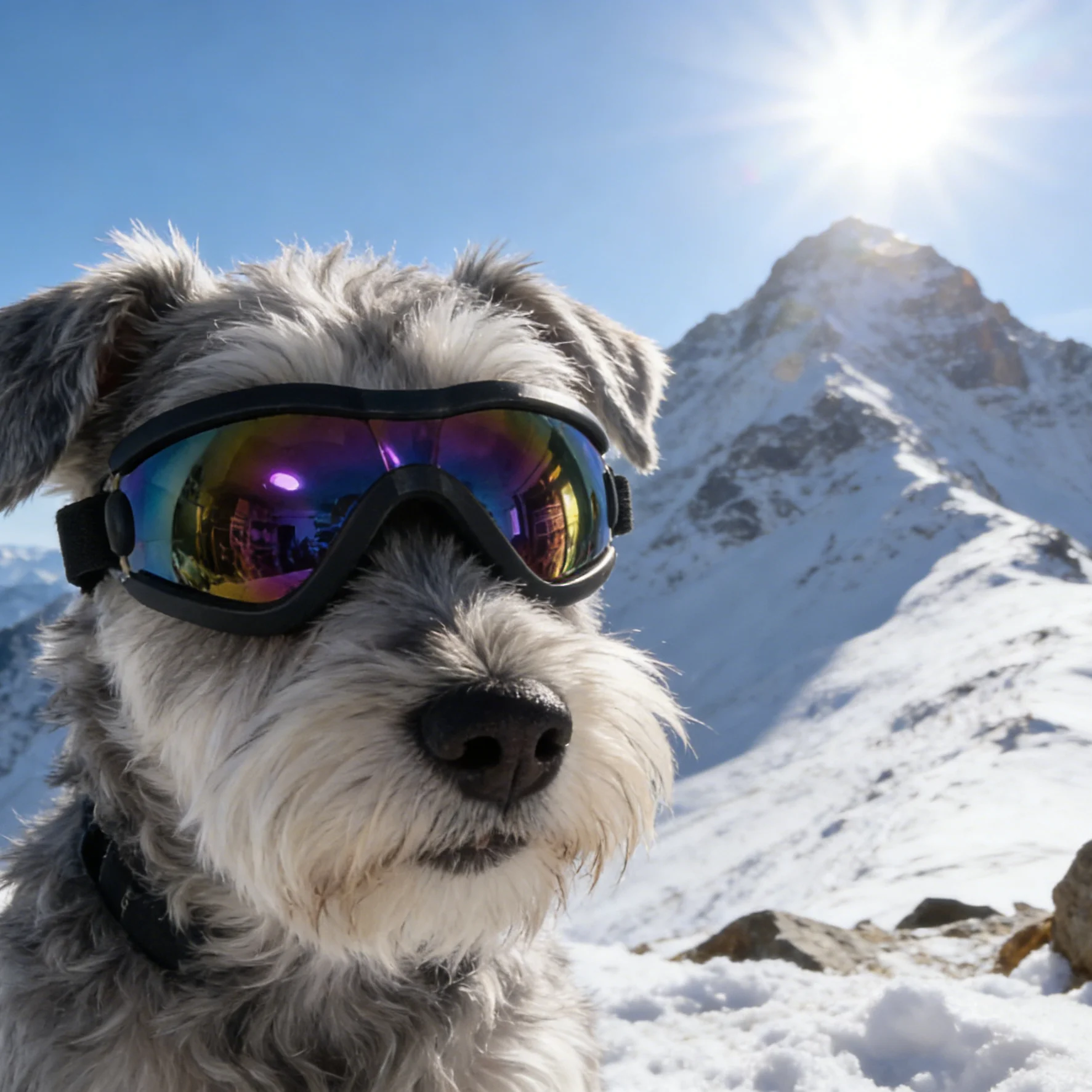 Dog Sunglasses for Small to Medium Dogs 10-22 Lbs, UV400 Protection Pet Goggles with Soft Frame, Adjustable Strap Anti-glare Eye