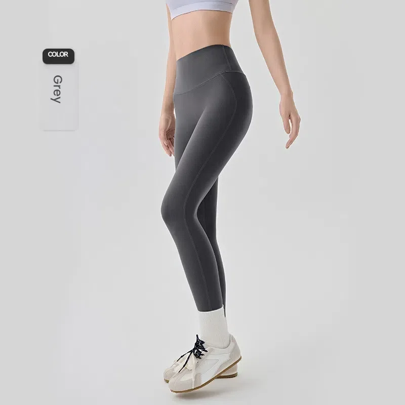 Leggings da yoga da donna da indossare senza mutandine Collant sportivi senza cuciture Abbigliamento donna Pantaloni fitness in vita composita a vita alta