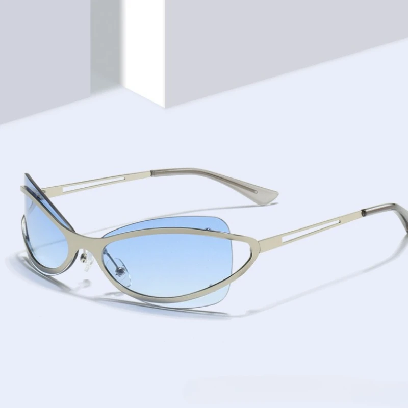 

2026 Fashion Y2K Retro Sunglasses Luxury Brand Vintage Punk Metal Outdoor UV400 Sun Glasses Driving Eyewear for Men and Women