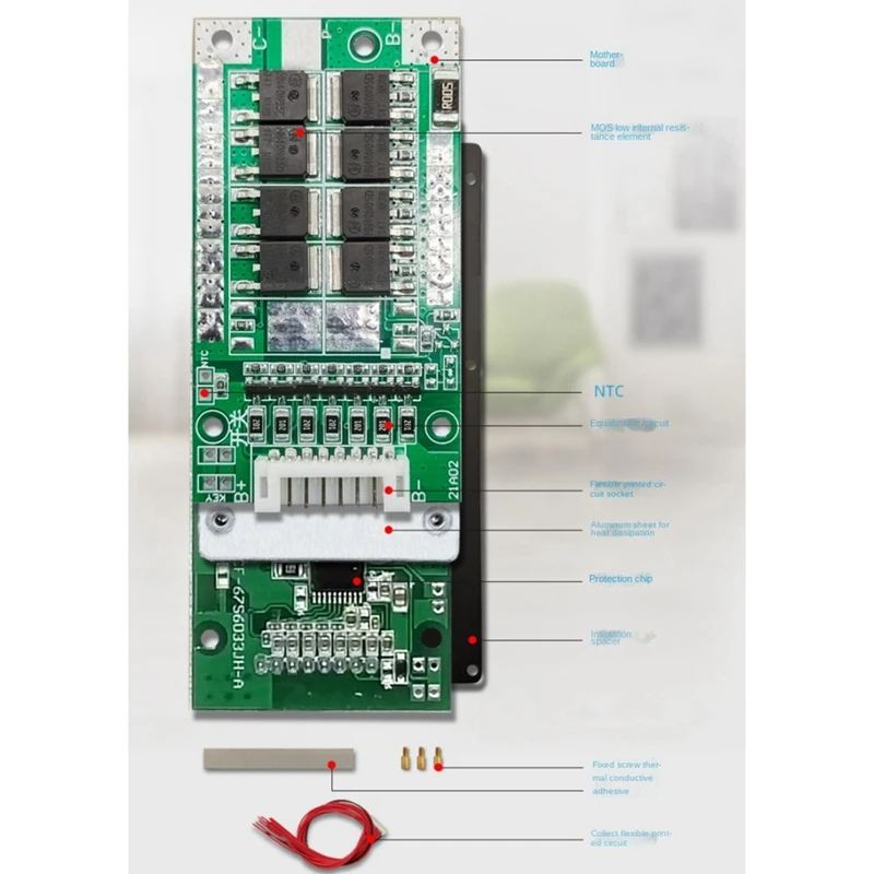 18650 baterie Bms 7S 24V litowo-jonowa ochrona bateria ogniwowa Bms płytka drukowana balans dla Escooter