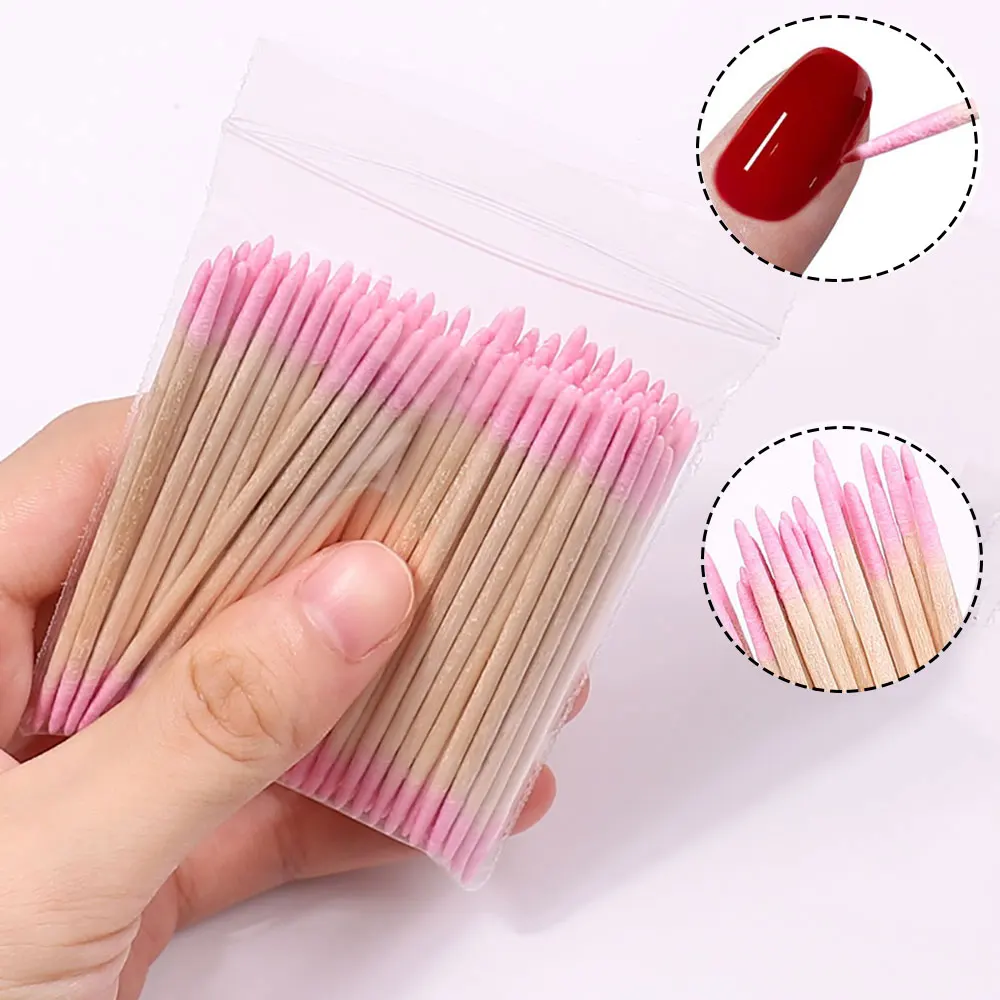 Nagel Orange Holz Sticks 100/500 Stücke Doppelkopf Nagelhautschieber Entferner Pediküre Maniküre Sticks Werkzeug 11,5 cm Strass Picking