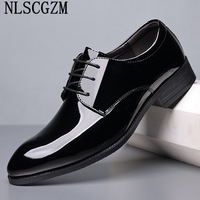 Italiano Patent Leather Shoes for Men Oxford Shoes for Men Business Suit Wedding Shoes for Men Office 2025 Coiffeur туфли мужски