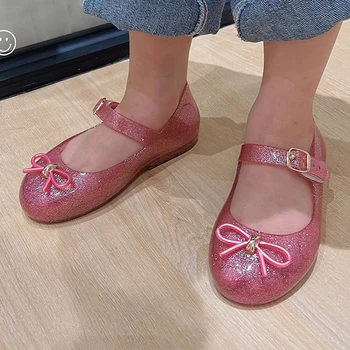 여아용 편안한 부드러운 밑창 샌들, 귀여운 공주 신발, 여아 젤리 신발, 2023 여름 신상