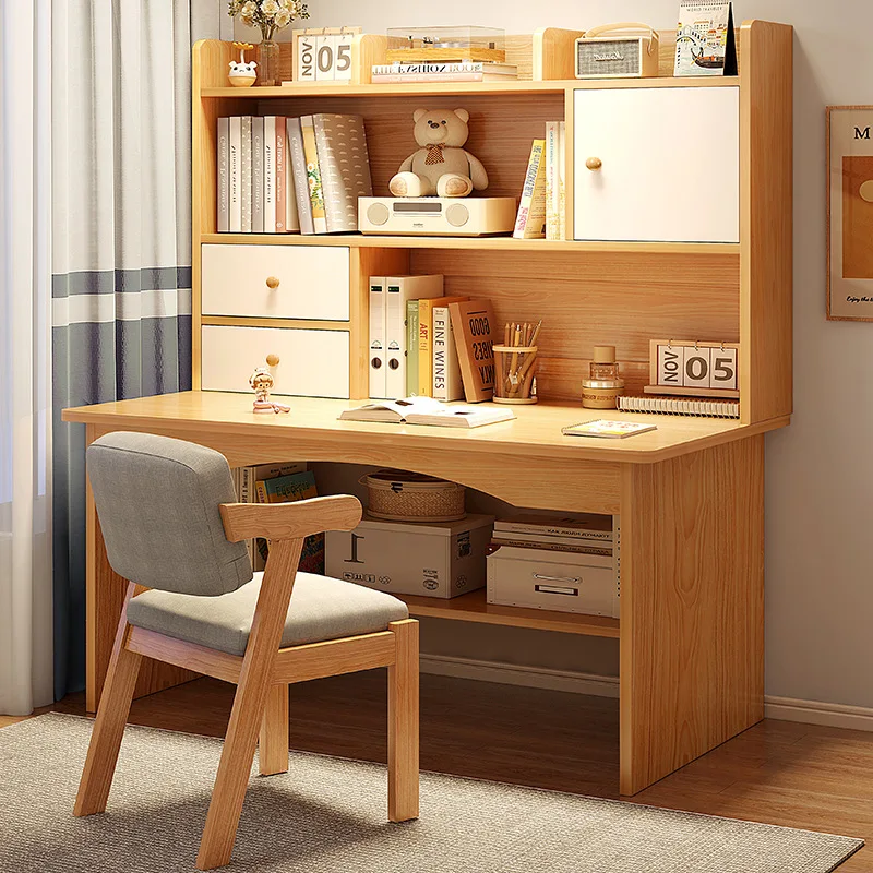 simple-computer-desk-shelf-bedroom-study-desk-home-office-writing-desk-integrated-elementary-school-student-bookcase