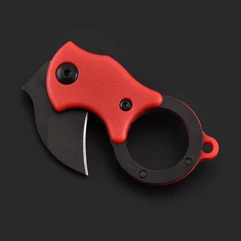 

1 PCS Outdoor Folding Knife Mini Portable EDC Key Fox Claw Necklace Knife Stainless Steel Express Open Box Camping Knife