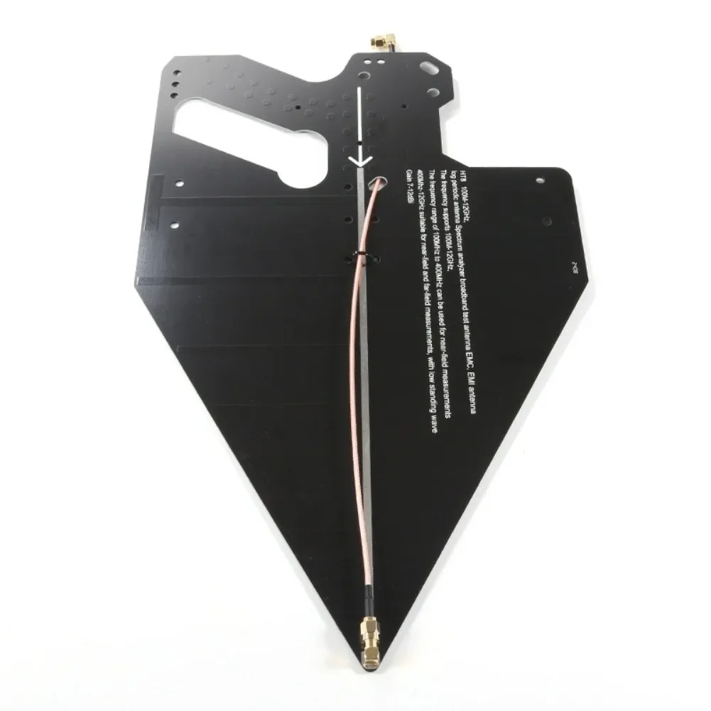 HT8 Handheld UHF Log-Periodic 100MHz-12GHz Passive Directional PCB Antenna For Spectrum Management EMC Testing Signal Generators