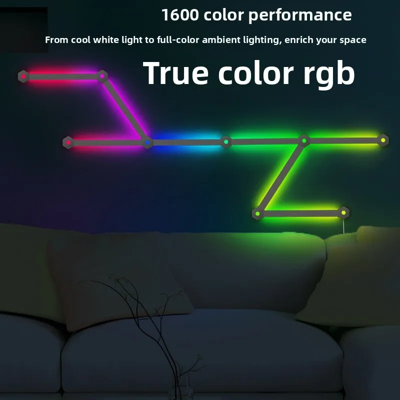 مصباح حائط LED |   التحكم في تطبيق بلوتوث |   مصباح لاقط عالي الحساسية يعمل بالصوت |   تصميم إيقاع الكم |   الربط المعياري