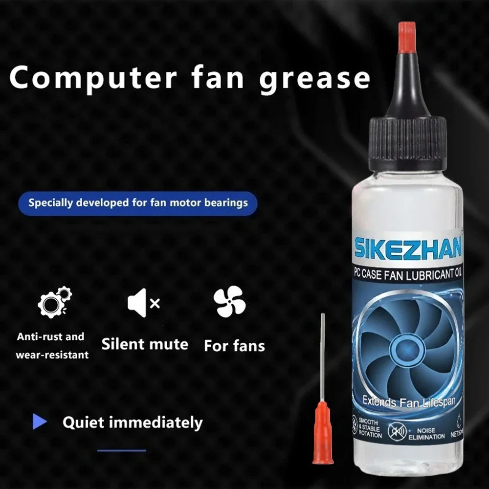 Quiet Cooling Fan Lubricant Oil for High Speed Computer PC Bearing Shaft Maintenance Anti-Rust Grease Mechanical Repair Fluid