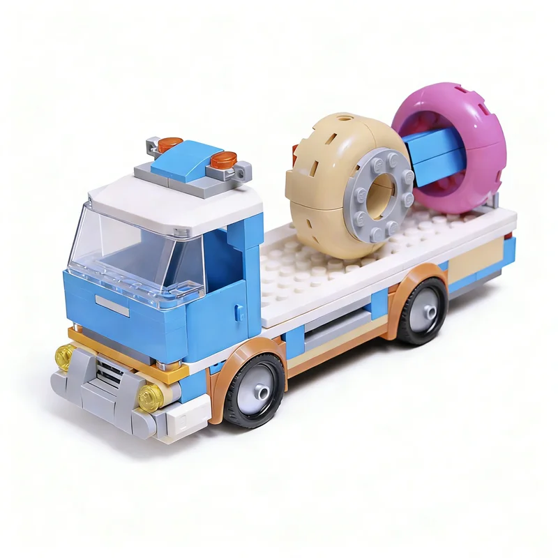 167pcs MOC Car Transporter Model Building Blocks Construction Toys Christmas Gifts Assemble Creative Idea Presentation Showcase
