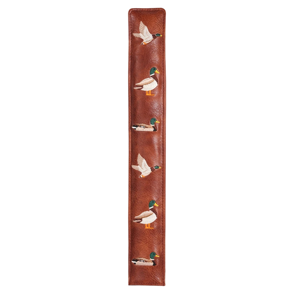 Vintage Brown Duck Embroidered Square Golf Alignment Stick Cover