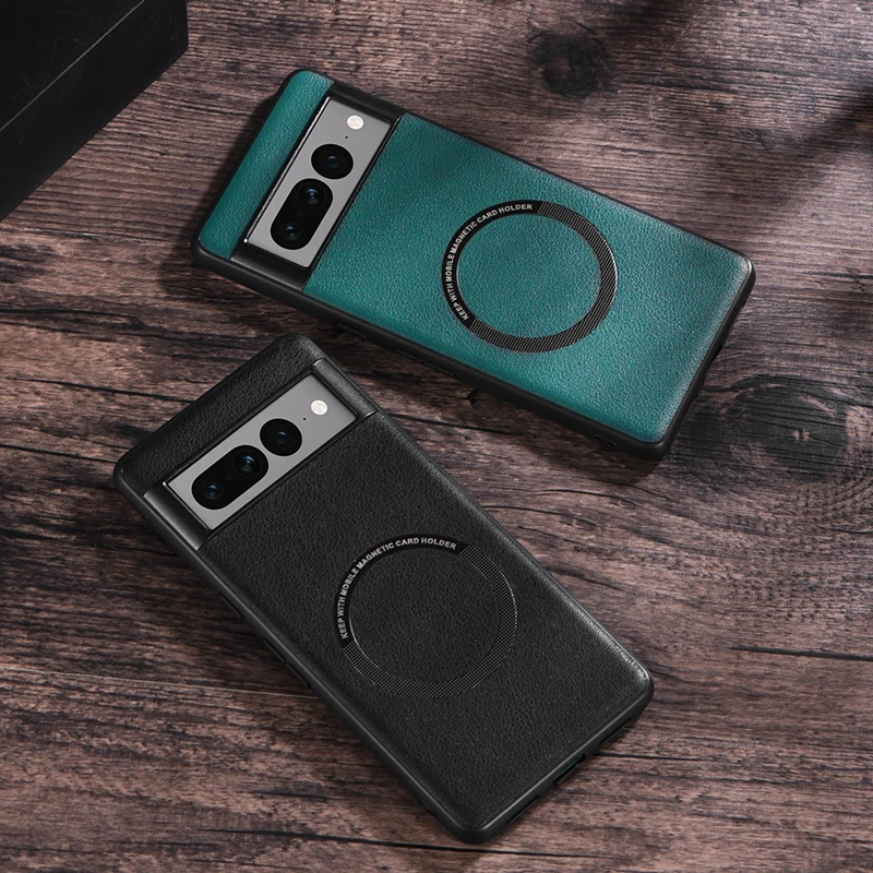 Leather Magnetic Charge Case for Google Pixel 7 Pro Luxury Soft Silicone GVU6C GQML3 GP4BC Phone Cover Pixel 6 Pro Pixel7 Pixel6