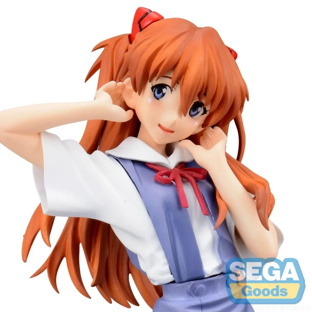 In Stock SEGA Original Genuine Anime Neon Genesis Evangelion XStellar Soryu Asuka Langrey Uniform Ver 21cm Model Toy Figure Gift view 2