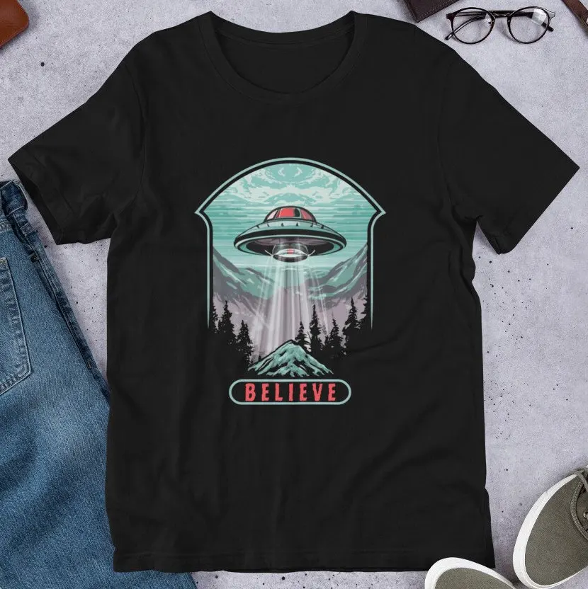 Ufo T Shirt Uap Disclosure Flying Saucer Alien Ufology Et Extra Terrestrial For Space Ship Believer Area 51 Believe