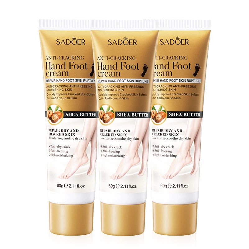 1/2/3 Stück SAODER Feuchtigkeitsspendende Fuß-Handcreme, Anti-Trocknung, Fersenreparatur, Entfernung abgestorbener Haut, Hände und Füße, Reisegröße, Hautpflege