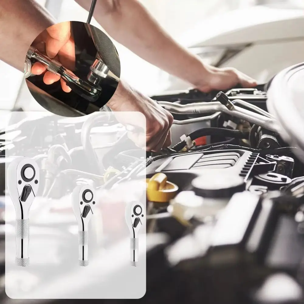 

Мини-ключ с трещоткой на 72 зубца, быстросъемный реверсивный торцевой ключ с храповым механизмом, хромованадиевая сталь, прочный и долговечный