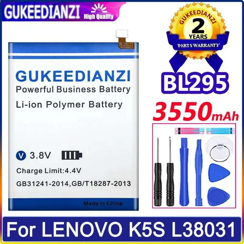 

Долговечный аккумулятор для мобильного телефона Lenovo K5S L38031 BL295 3550 мАч