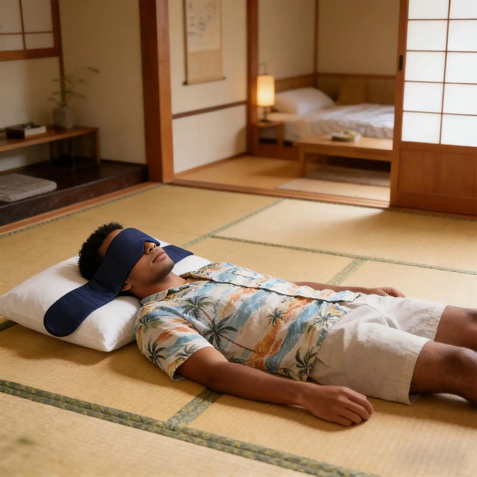 

Eye Covers For Sleeping Light Blocking Breathable Blindfold Double-Sided Eye Cover With Beads And Cotton Filling For Women Men