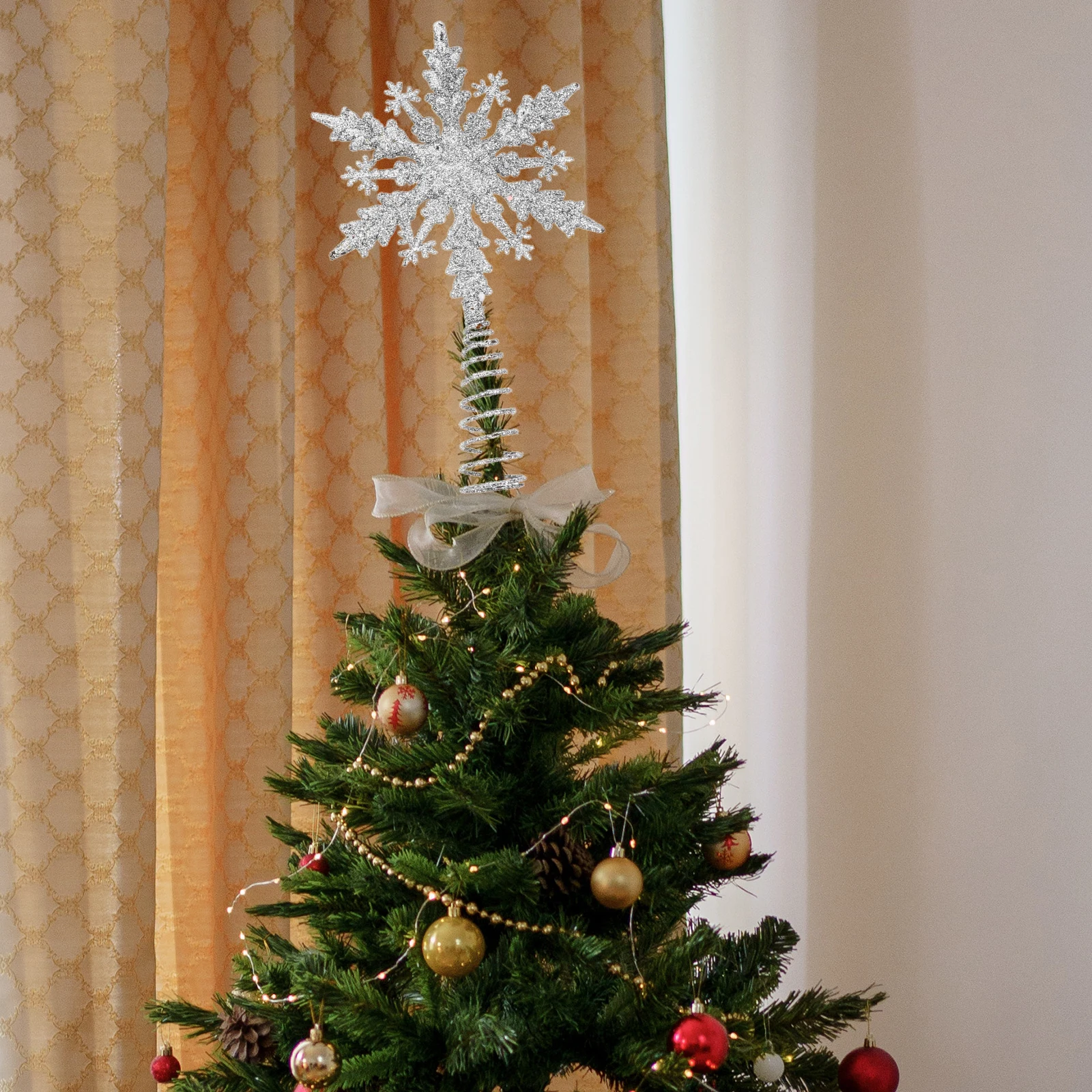 

Tree Top Star Decoration Christmas Pendant Outdoor Xmas Ornaments Treetop Memorial Decorations Holiday Village