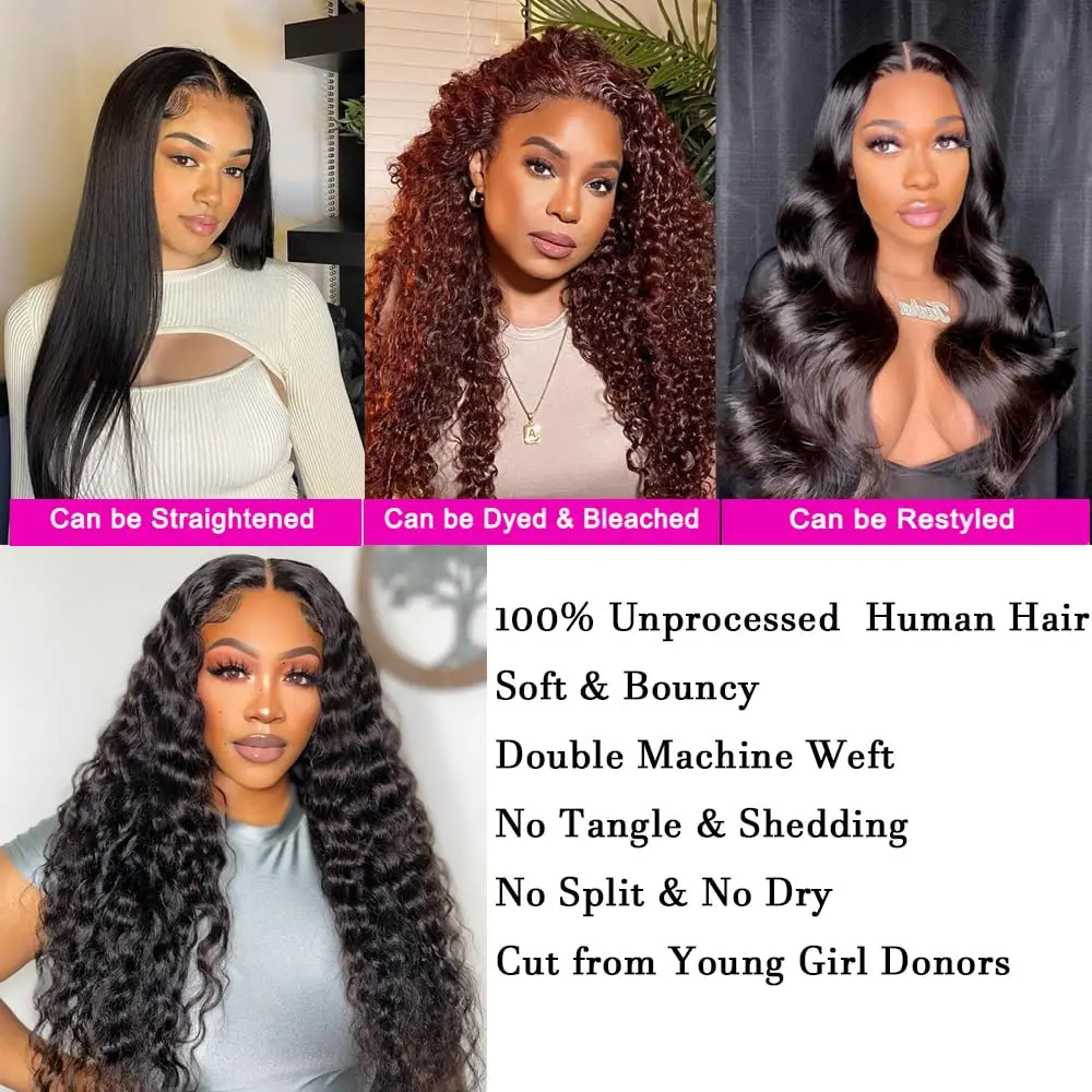 Water Wave Hair Bundles 12A Peruvian 100% Human Hair Bundles 1 3 4 Bundles Deal Wet And Wavy Curly Brazilian Hair Extensions