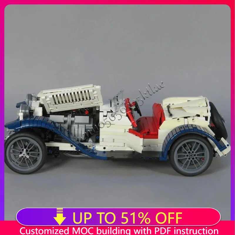 

НОВЫЙ 2591 шт. Alfe Romed классический ретро винтажный суперкар гоночная модель DIY творческие идеи технология детская игрушка сборка головоломка подарок