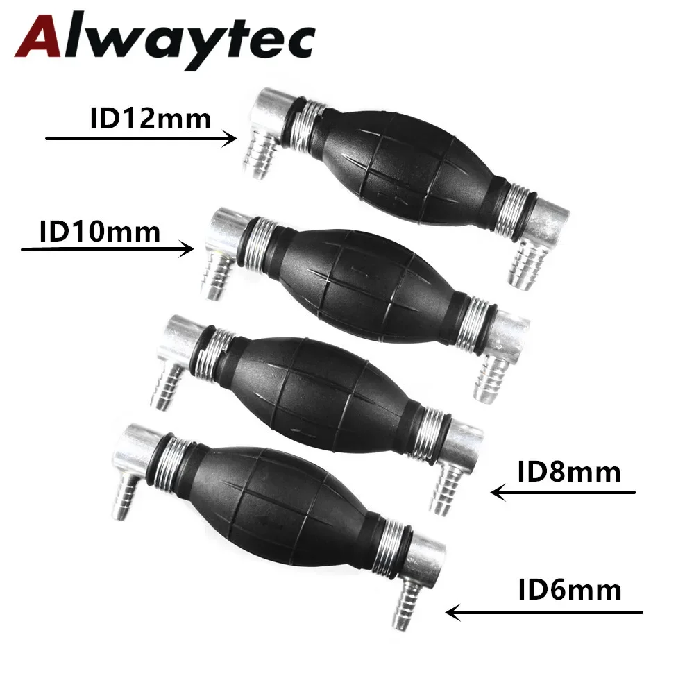 

Marine Fuel Diesel Hand Primer Pump 6/8/10/12mm Bulb One Way Valve Elbow Priming Pump for Boat Engine Fuel System