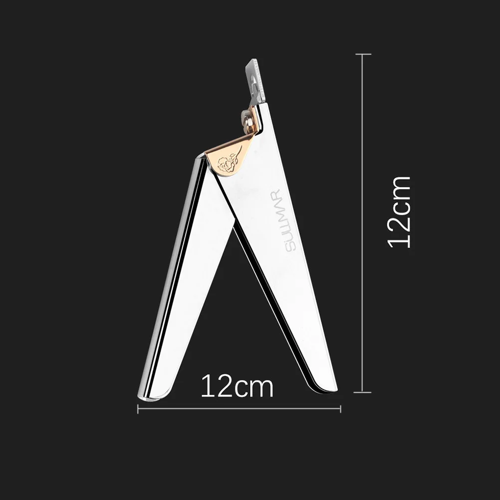 U-förmiger Nagelknipser aus Edelstahl, professionelles Maniküre-Werkzeug für natürliche künstliche Acrylnägel, Pediküre-Schneider, Trimmer
