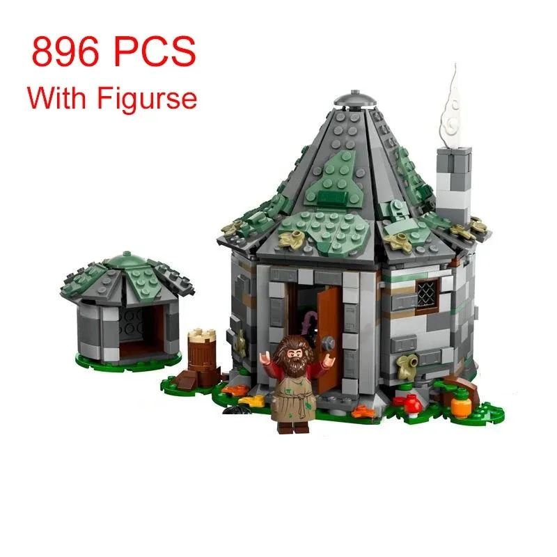 MINISO Disney 2024 New 896pcs Hut An Unexpected Visit 76428 Building Bricks Block Educational Toy Gift for Kids Children Adult