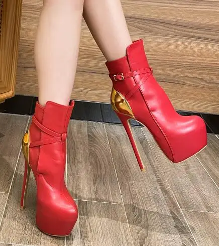 2024 New Spring Women Lace-u Pumps Boots High Qualityp European Ladies Shoes PU High Heels Boots Fast Delivery !!