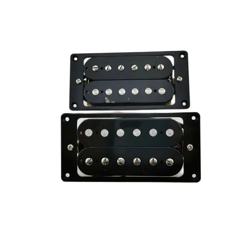 Yükseltme Humbucker Pikap Çift Bobinli Manyetikler 4C Kablo Demeti Zebra / Siyah 1 takım